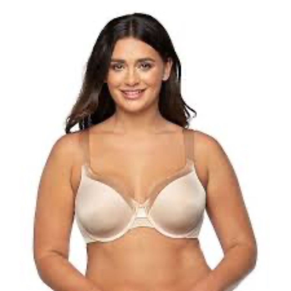 NWOT Vanity Fair Illumination Bra 44C Cream Zoned In Support